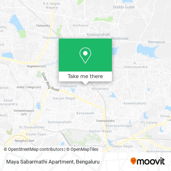 Maya Sabarmathi Apartment map