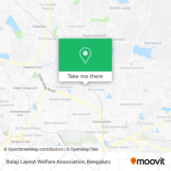 Balaji Layout Welfare Association map