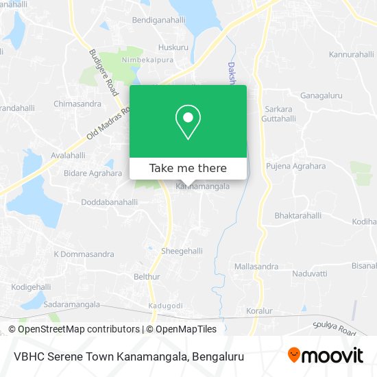 VBHC Serene Town Kanamangala map