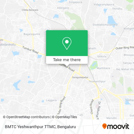 BMTC Yeshwanthpur TTMC map