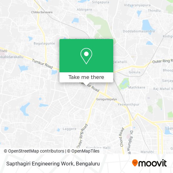 Sapthagiri Engineering Work map