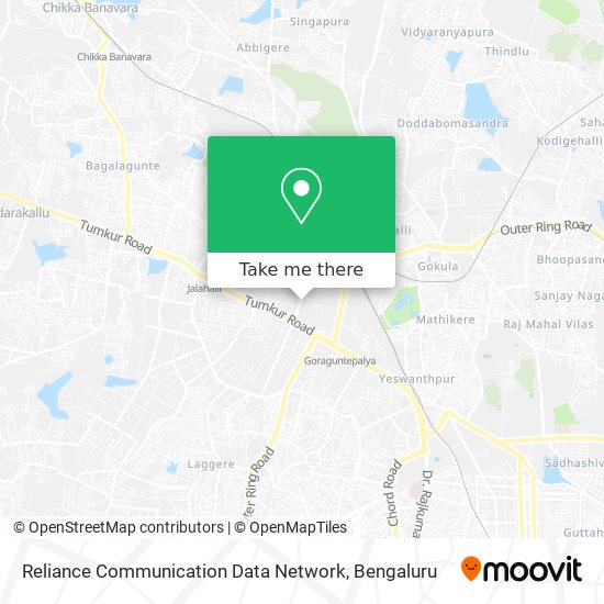 Reliance Communication Data Network map