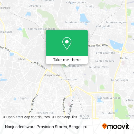 Nanjundeshwara Provision Stores map