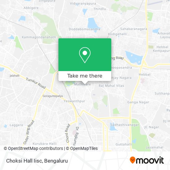 Choksi Hall Iisc map