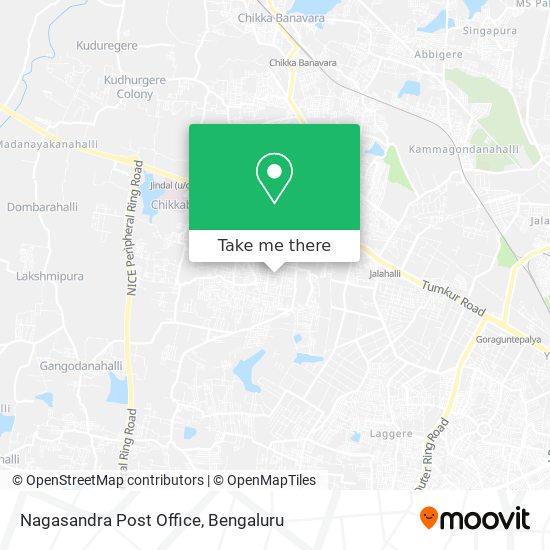 Nagasandra Post Office map