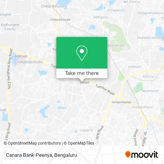 Canara Bank-Peenya map