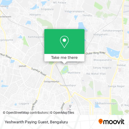 Yeshwanth Paying Guest map