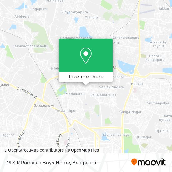 M S R Ramaiah Boys Home map