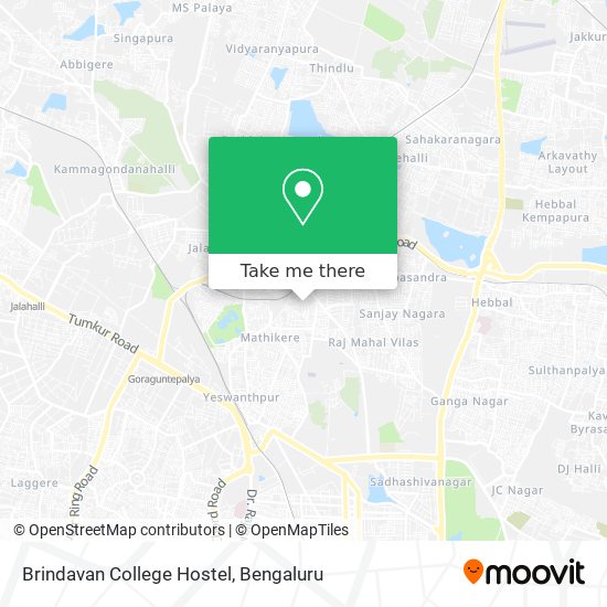 Brindavan College Hostel map