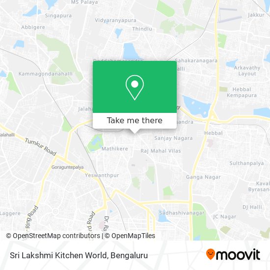 Sri Lakshmi Kitchen World map