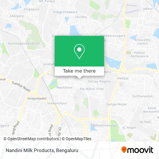 Nandini Milk Products map