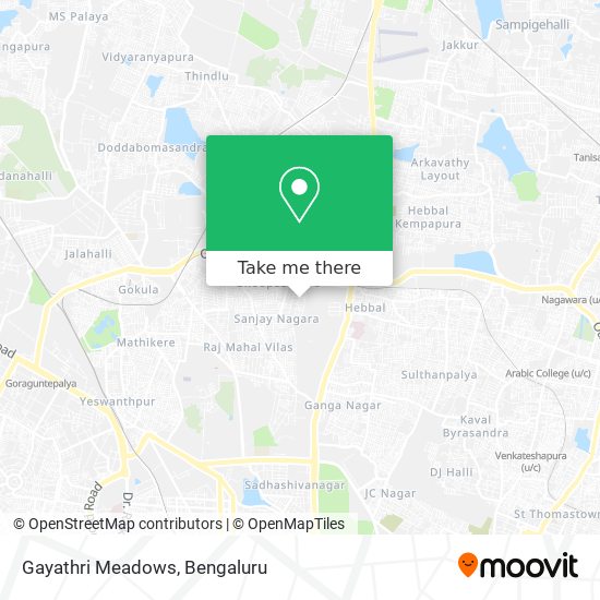 Gayathri Meadows map