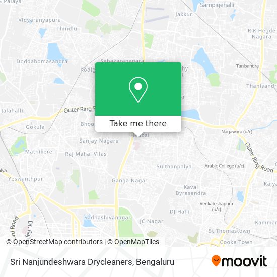 Sri Nanjundeshwara Drycleaners map