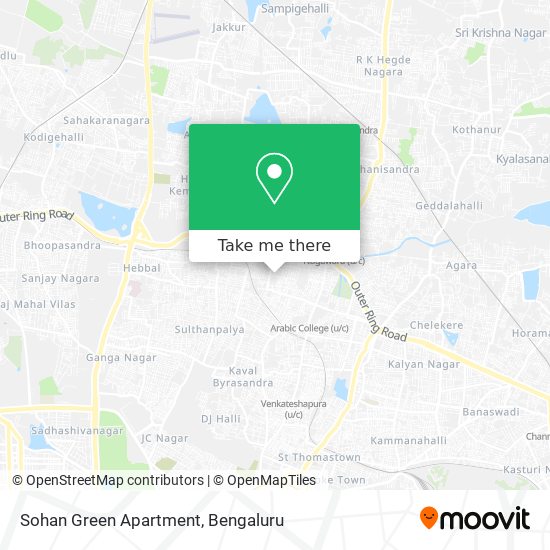 Sohan Green Apartment map