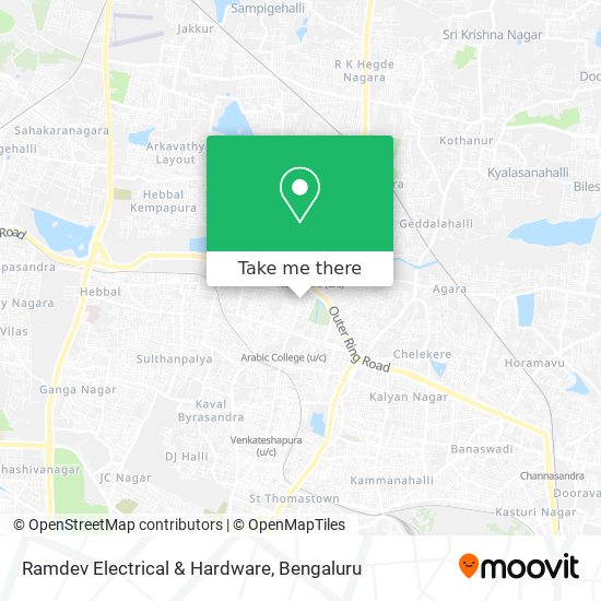 Ramdev Electrical & Hardware map