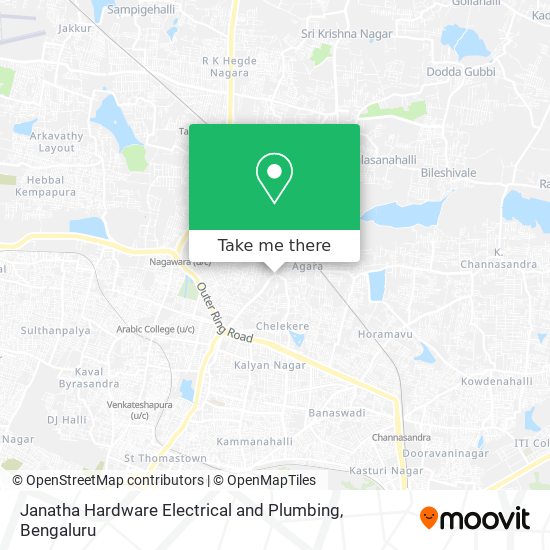 Janatha Hardware Electrical and Plumbing map