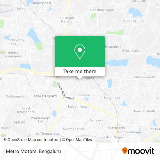 Metro Motors map