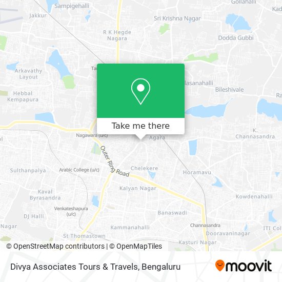 Divya Associates Tours & Travels map
