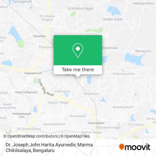 Dr. Joseph John Harita Ayurvedic Marma Chikilsalaya map