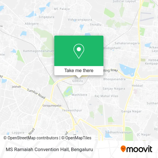 MS Ramaiah Convention Hall map