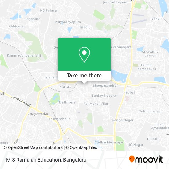 M S Ramaiah Education map