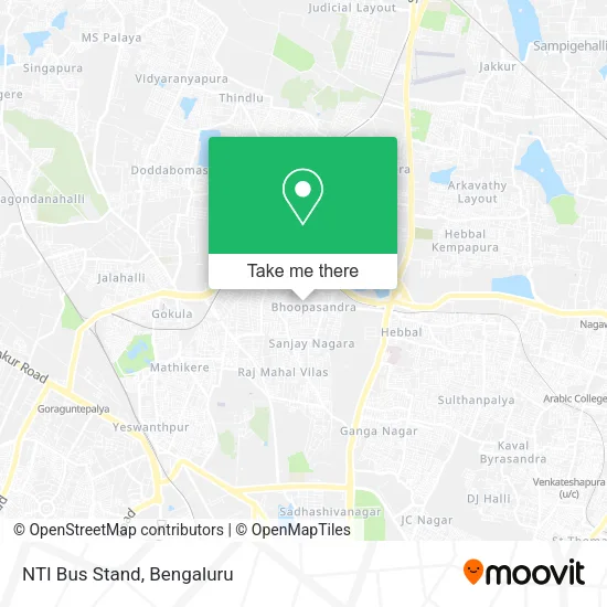 NTI Bus Stand map
