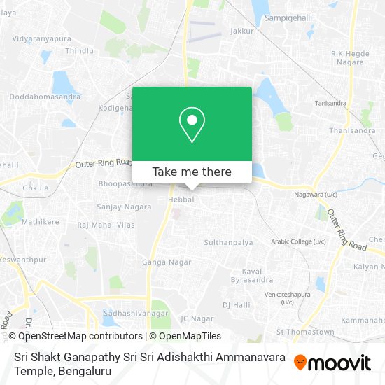 Sri Shakt Ganapathy Sri Sri Adishakthi Ammanavara Temple map
