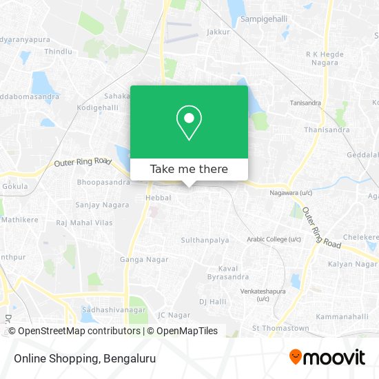 Online Shopping map