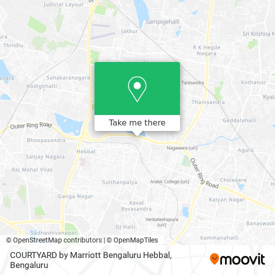 COURTYARD by Marriott Bengaluru Hebbal map
