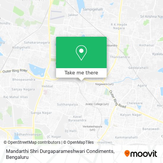 Mandarthi Shri Durgaparameshwari Condiments map