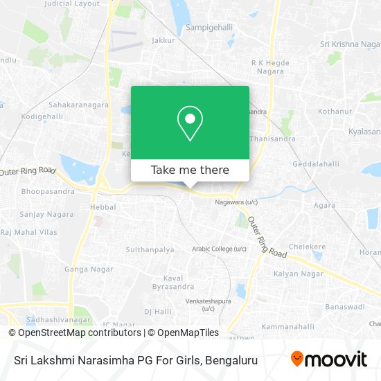 Sri Lakshmi Narasimha PG For Girls map
