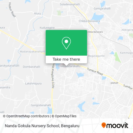Nanda Gokula Nursery School map
