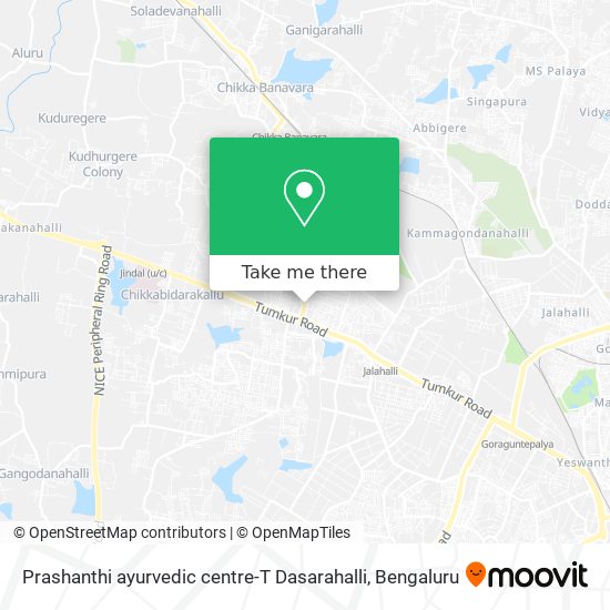 Prashanthi ayurvedic centre-T Dasarahalli map