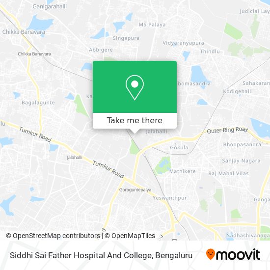 Siddhi Sai Father Hospital And College map