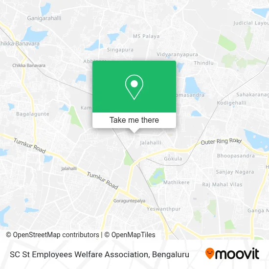 SC St Employees Welfare Association map