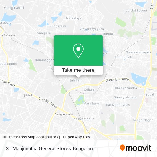 Sri Manjunatha General Stores map