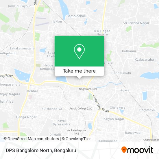 DPS Bangalore North map