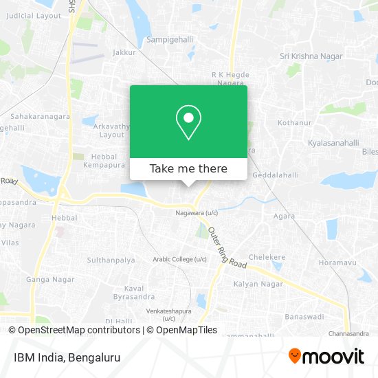 IBM India map