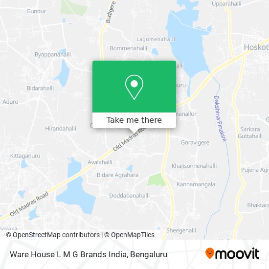 Ware House L M G Brands India map