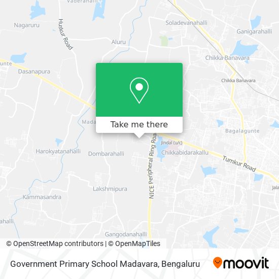 Government Primary School Madavara map