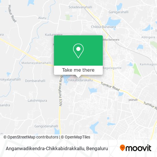 Anganwadikendra-Chikkabidrakkallu map