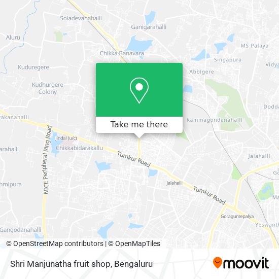 Shri Manjunatha fruit shop map