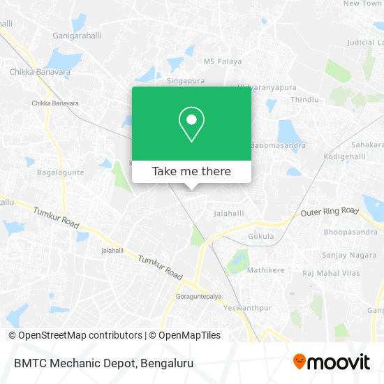 BMTC Mechanic Depot map