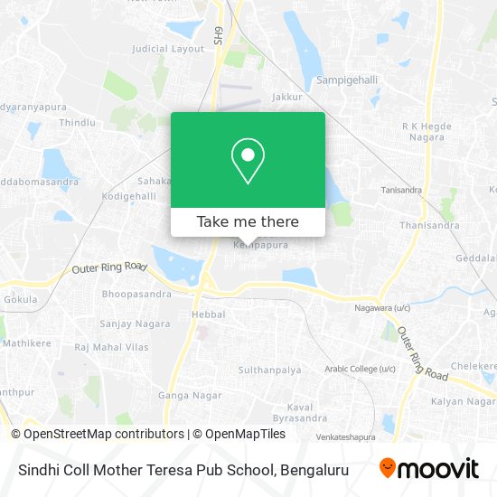 Sindhi Coll Mother Teresa Pub School map