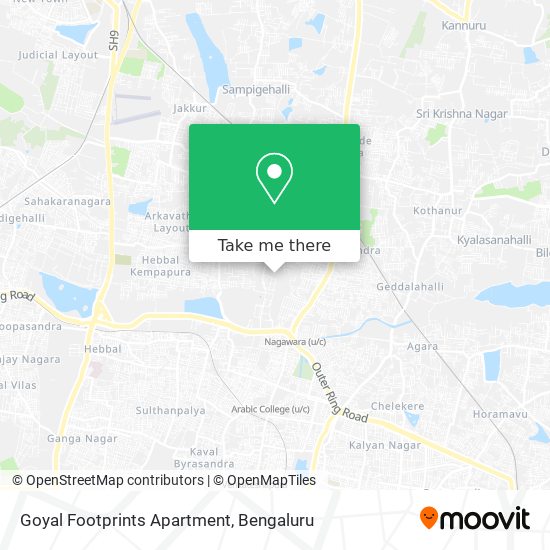 Goyal Footprints Apartment map