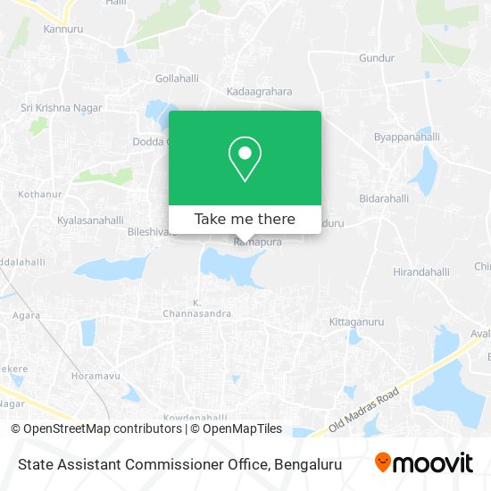 State Assistant Commissioner Office map