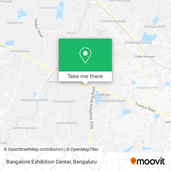 Bangalore Exhibition Center map