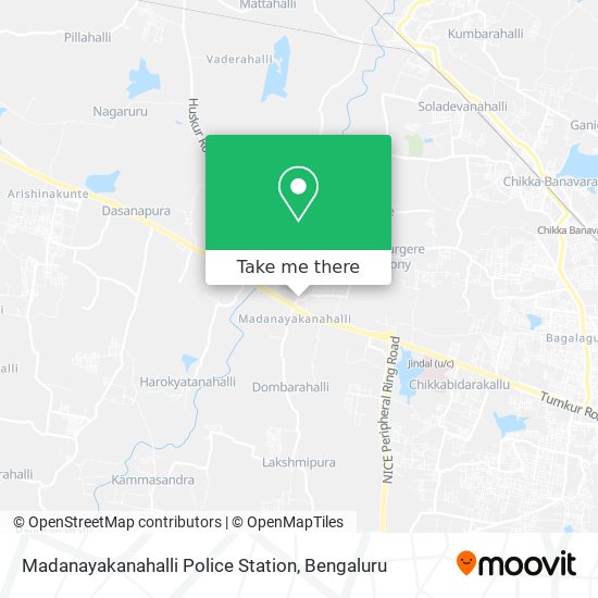 Madanayakanahalli Police Station map