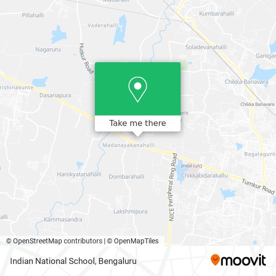 Indian National School map