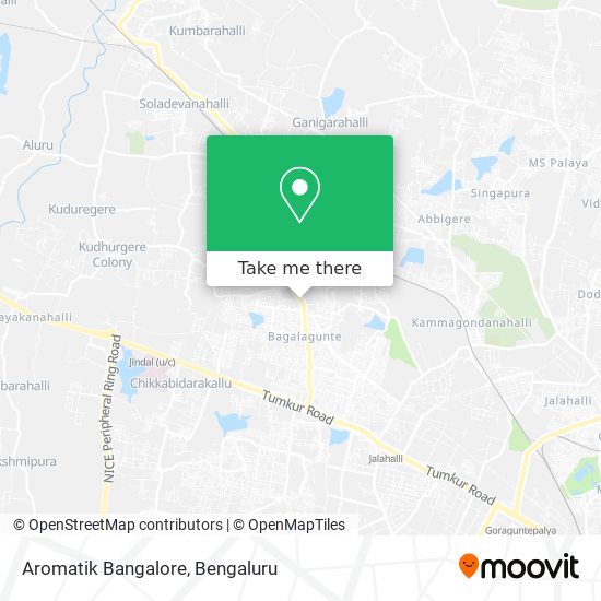 Aromatik Bangalore map